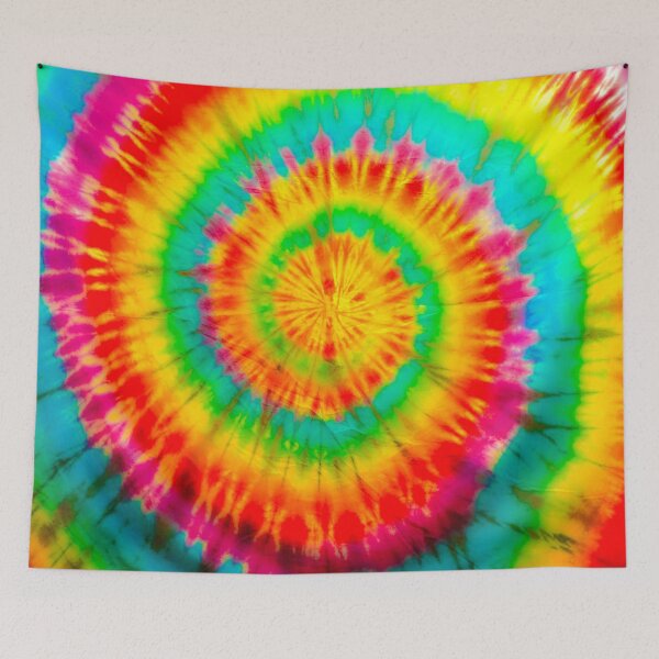 Item preview, Tie Dye, Colorful, Retro, Hippie, Psychedelic colors, Pink, Green, Yellow, Orange designed and sold by Logic72.