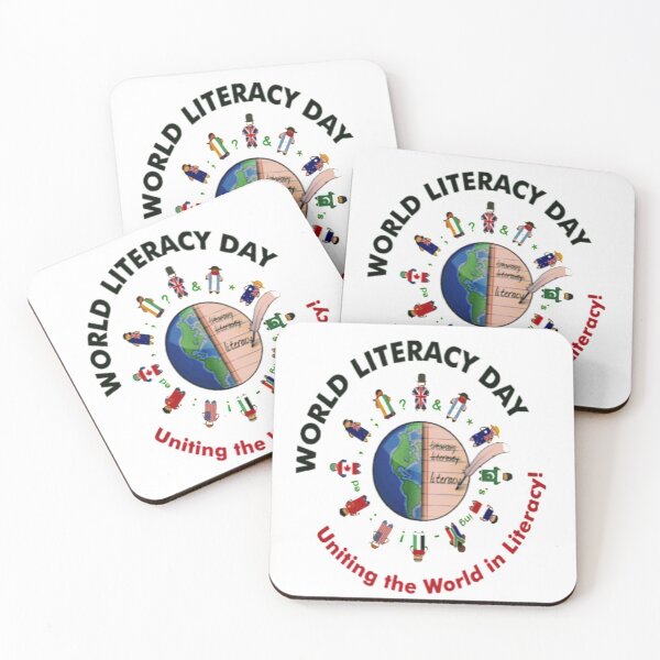 Item preview,  "International Day of Literacy". designed and sold by Mahe Jabeen.