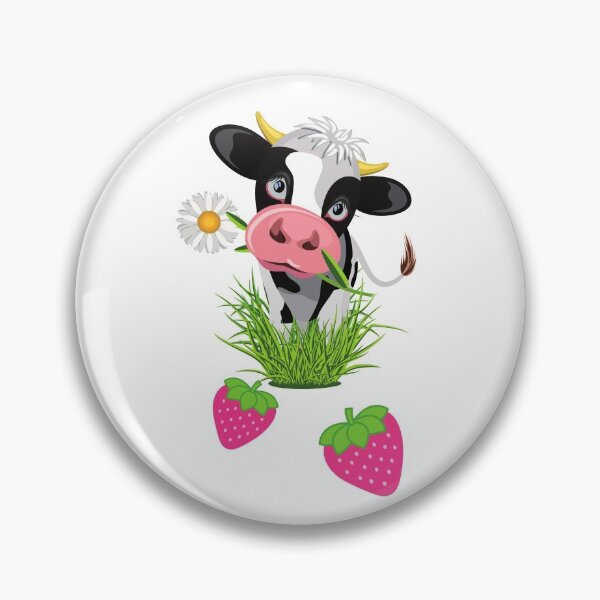 Item preview, Strawberry Cow, Margarita flower and strawberries designed and sold by OneTimeEngineer.