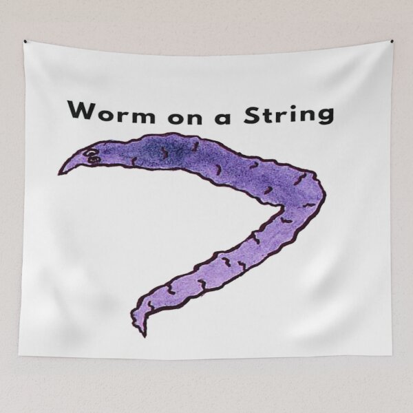 Item preview, Weird worm on a string designed and sold by NancyArtDesigns.