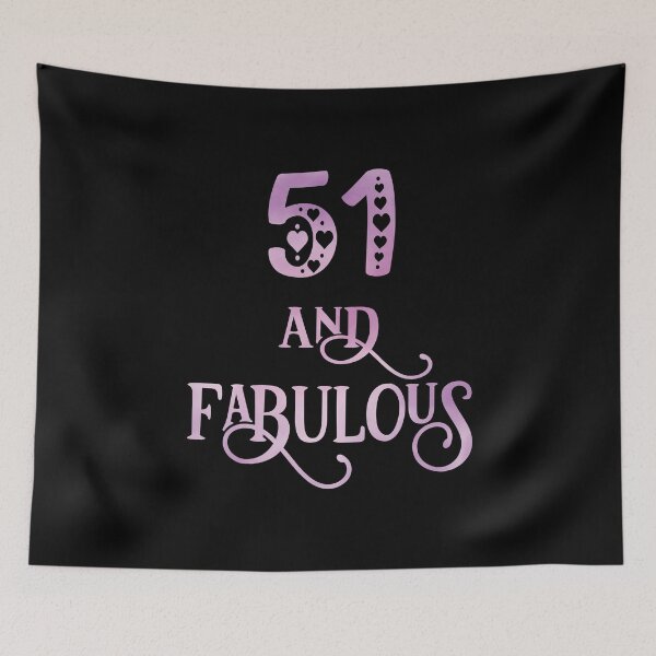 Item preview, Women 51 Years Old And Fabulous 51st Birthday Party graphic designed and sold by Grabitees.