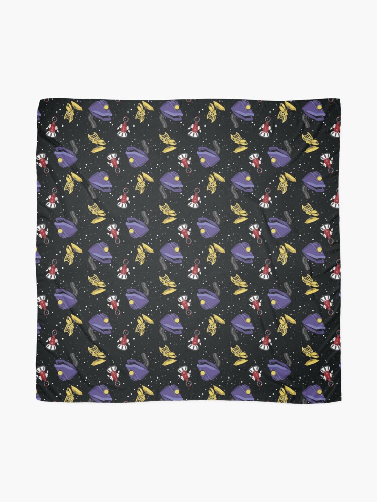 Alternate view of Robot Roll Call! Scarf