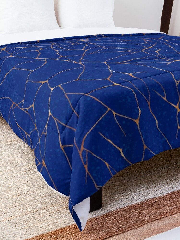 Alternate view of Kintsugi Sapphire Blue Comforter