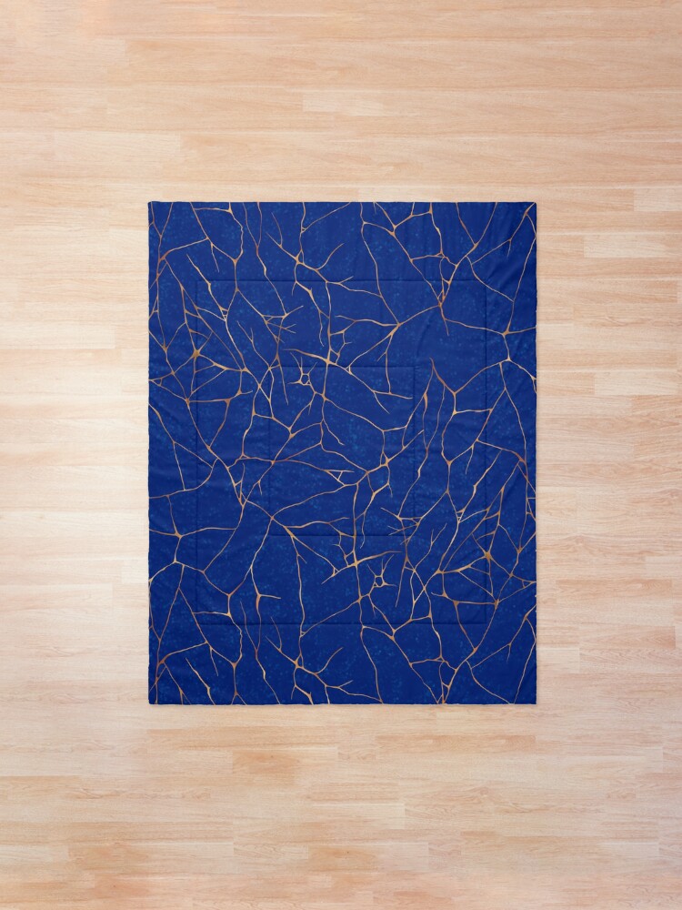 Alternate view of Kintsugi Sapphire Blue Comforter