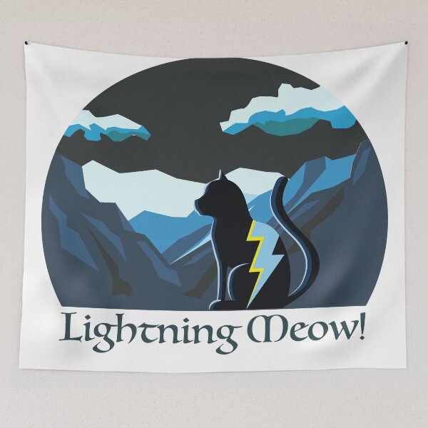 Item preview, Cat Lightning - Lightning Meow designed and sold by Rohjan.