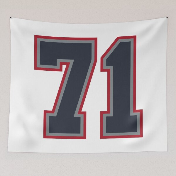 Item preview, 71 Navy Grey Red Sports Number Seventy-One designed and sold by HelloFromAja.