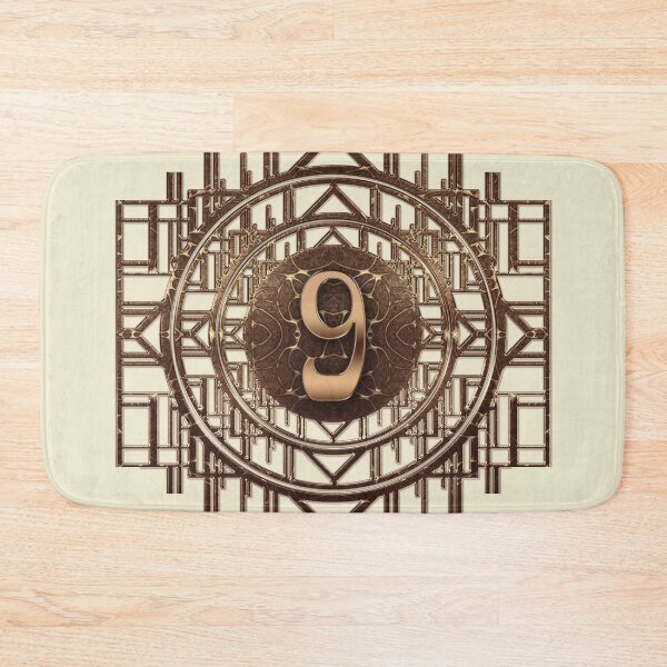 Item preview, Art Deco Number Nine Digit 9 Art Nouveau Vintage Numbers designed and sold by Xarah.