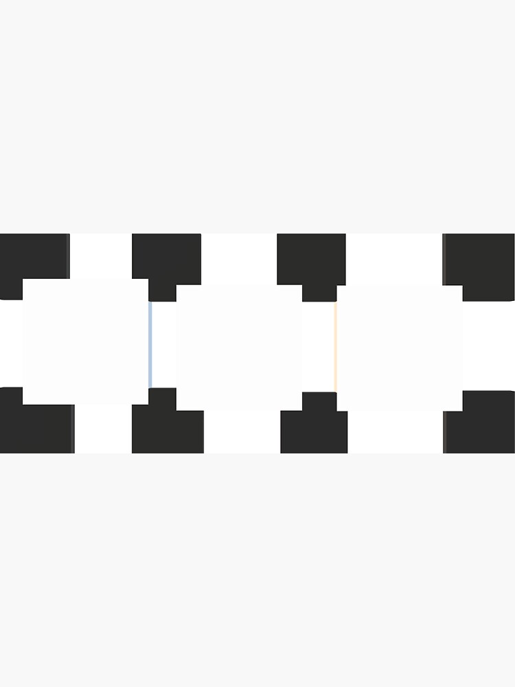 "black and white 3D" Sticker for Sale by dawadawa Redbubble