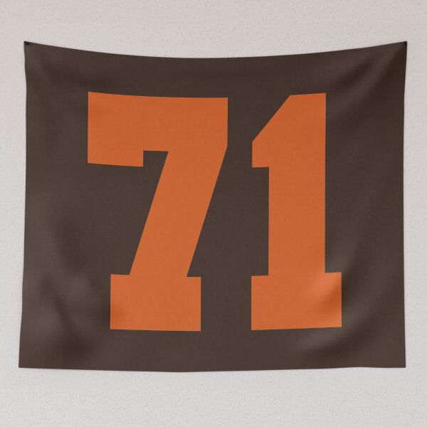 Item preview, 71 Number Cleveland Sports Seventy-One Brown Jersey designed and sold by HelloFromAja.
