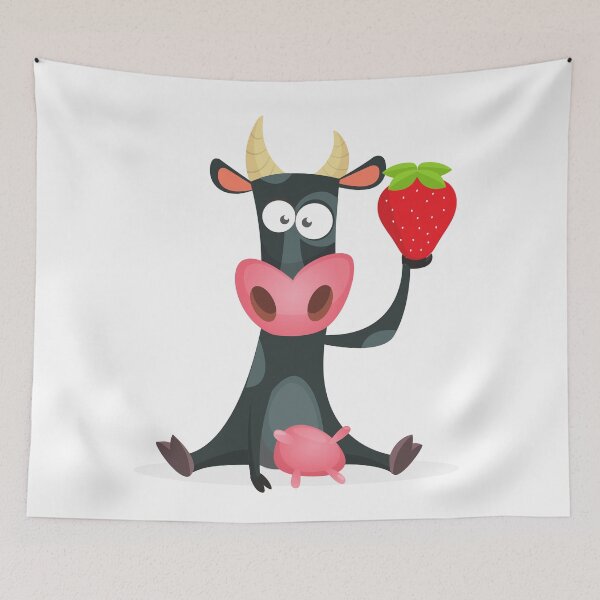 Item preview, Strawberry Cow funny strawberry cow with strawberry designed and sold by OneTimeEngineer.