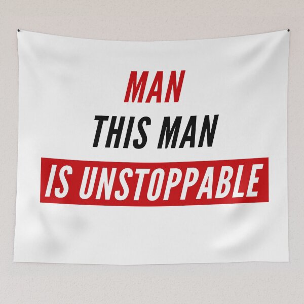 Item preview, Man this man is unstoppable Hamilton Quote designed and sold by MonMonTales.