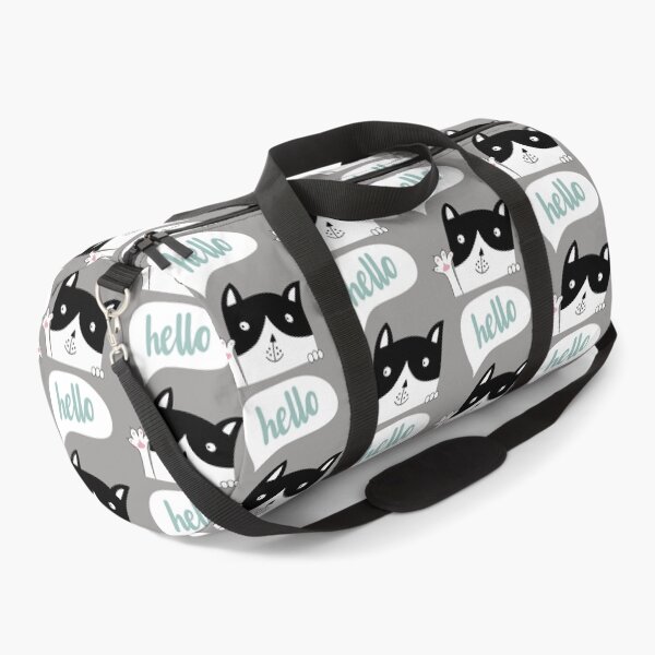 Item preview, Hello - Waving Black and White Kitty designed and sold by cgroenewald.