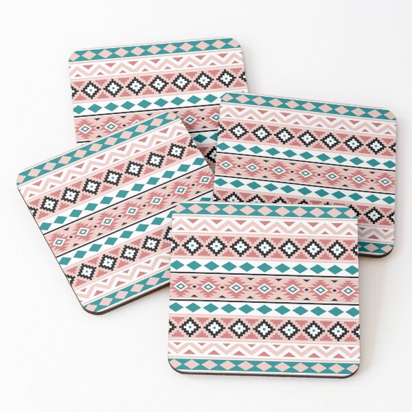 Item preview, Aztec Essence Pattern IIIb Pinks Teal Black White designed and sold by NataliePaskell.