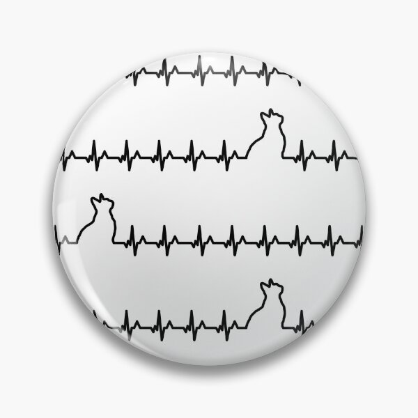 Item preview, Cat Heartbeat Pattern designed and sold by belly-e-luna.