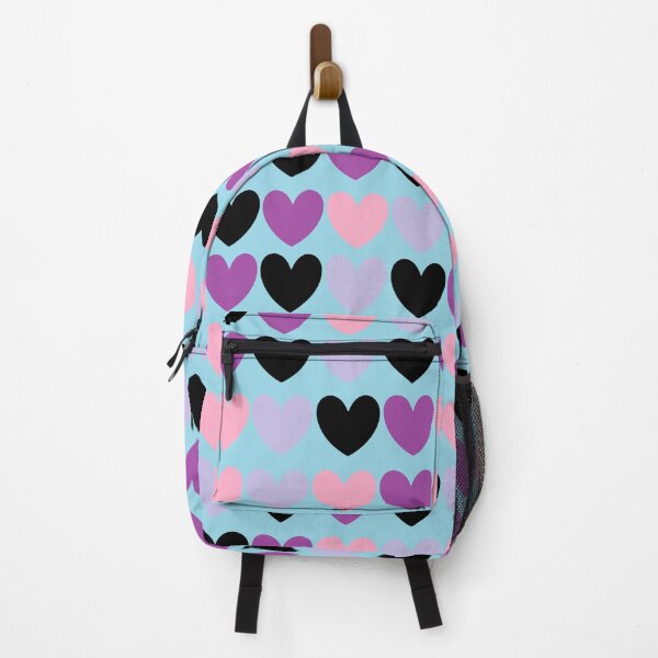 Item preview, Polka Hearts Pink, Plum, Black and Lilac designed and sold by RebHep.