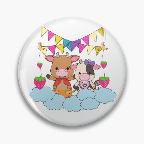 Item preview, Strawberry Cow funny birthday cow with strawberry designed and sold by OneTimeEngineer.