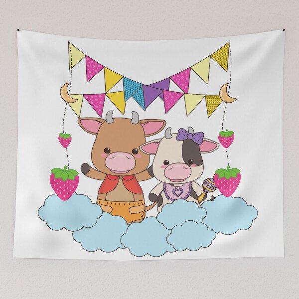 Item preview, Strawberry Cow funny birthday cow with strawberry designed and sold by OneTimeEngineer.