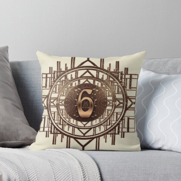 Item preview, Art Nouveau Number Six Digit 6 Art Deco Vintage Numbers Elegance in Gold as a Date designed and sold by Xarah.