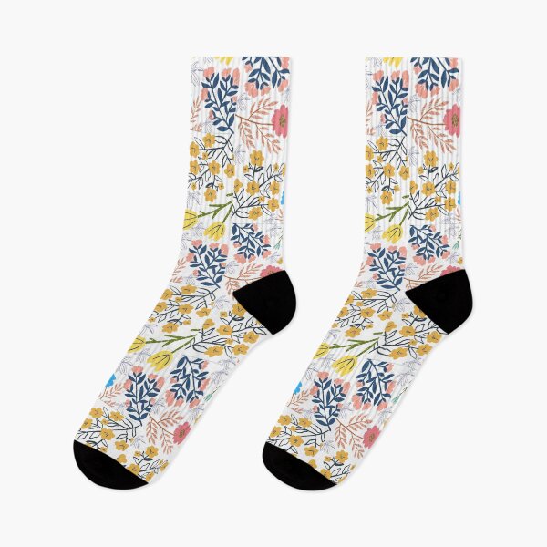 Item preview, White pastel vintage summer flowers pattern gift design designed and sold by Michael Schmidt.