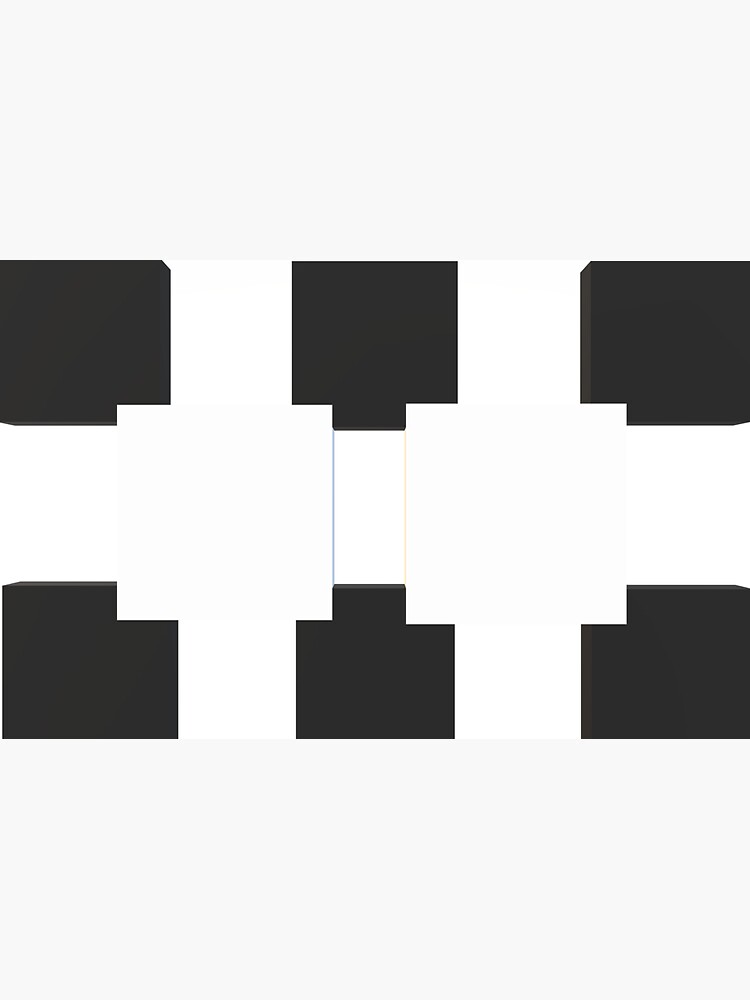 "black and white 3D" Sticker for Sale by dawadawa Redbubble