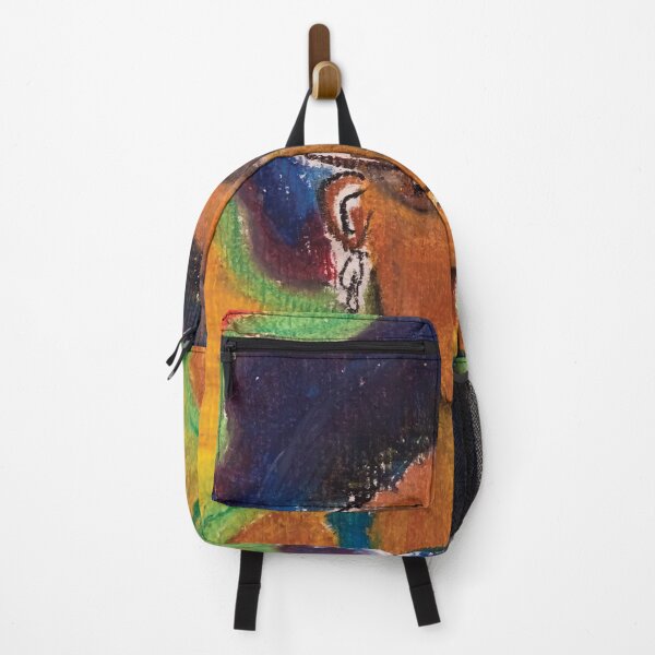 Item preview, Girl looking into distance (oil pastel) designed and sold by hibiscus-.
