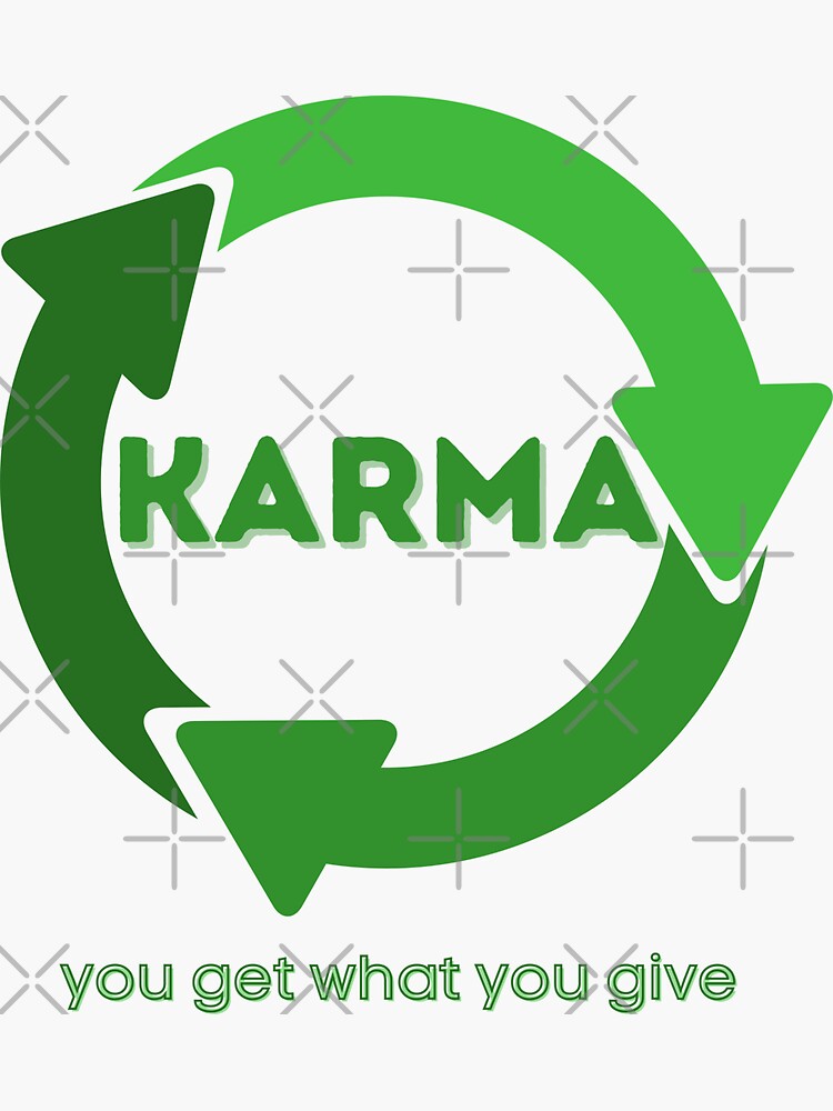 "Karma Recycling Design" Sticker for Sale by narcocynic Redbubble