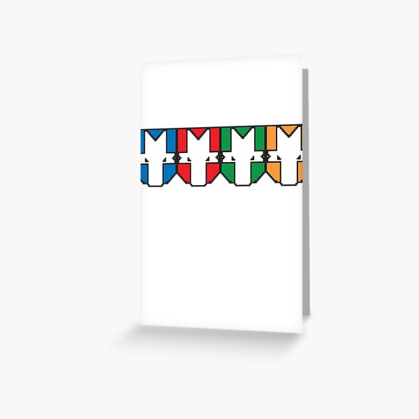 Castle Crashers Four-Square Greeting Card for Sale by Martin Wright