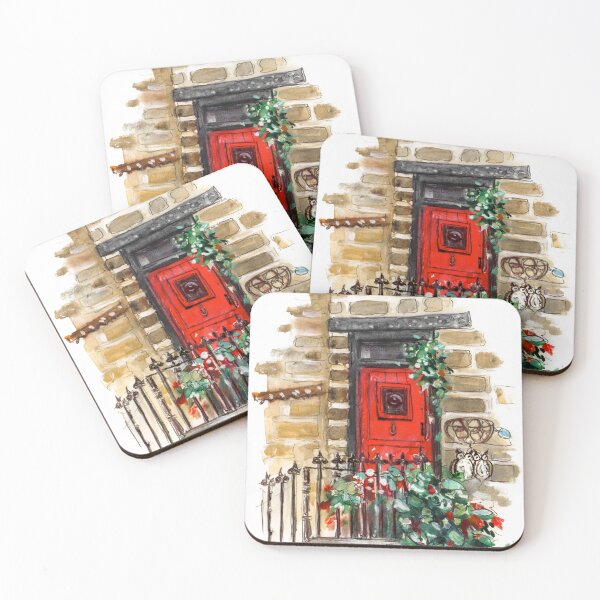 Item preview, A Red Door In Staithes designed and sold by Goodaboom.