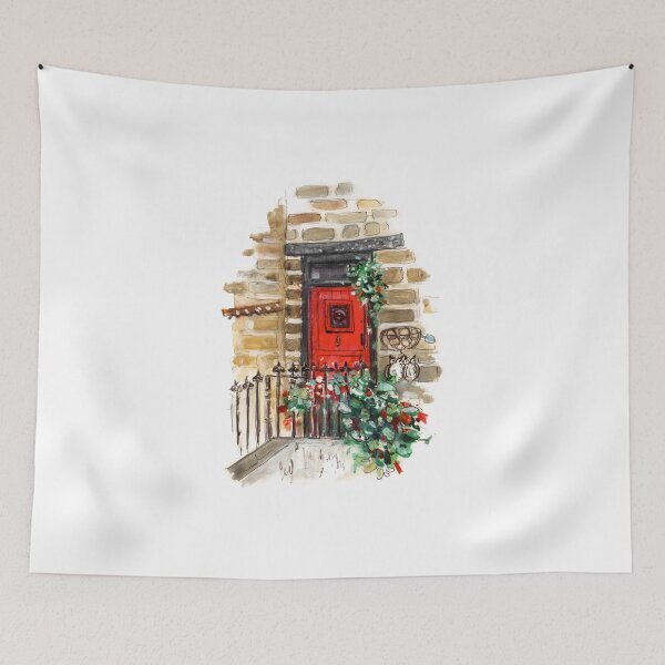 Item preview, A Red Door In Staithes designed and sold by Goodaboom.