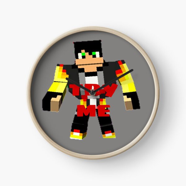 Minecraft Skin Clock By Universal100 Redbubble