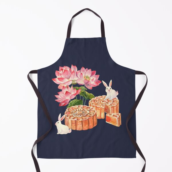 Item preview, Mid-Autumn Festival Mooncakes with Bunny and Lotus Flowers designed and sold by Alicia Chee.
