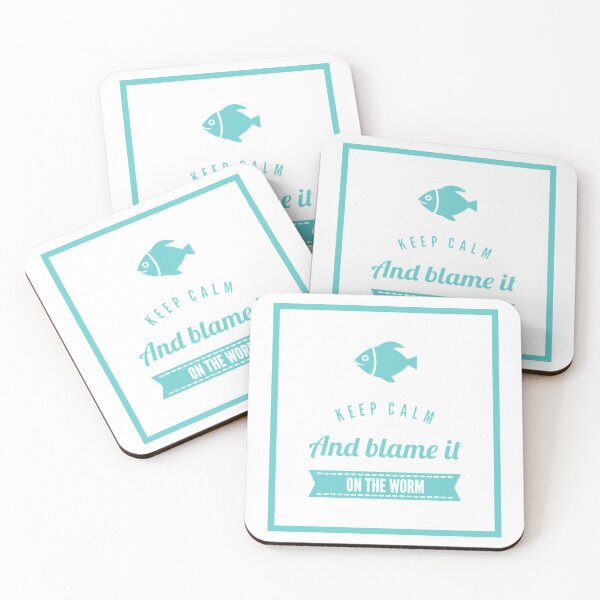 Item preview, Keep Calm and Blame it on the worm designed and sold by BassHookTees.