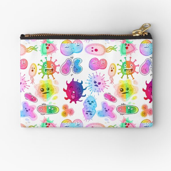 Item preview, Cute Microbes Bacteria, Virus, Ecoli MicroBiology Seamless Pattern Sticker Pack.  designed and sold by labstud.