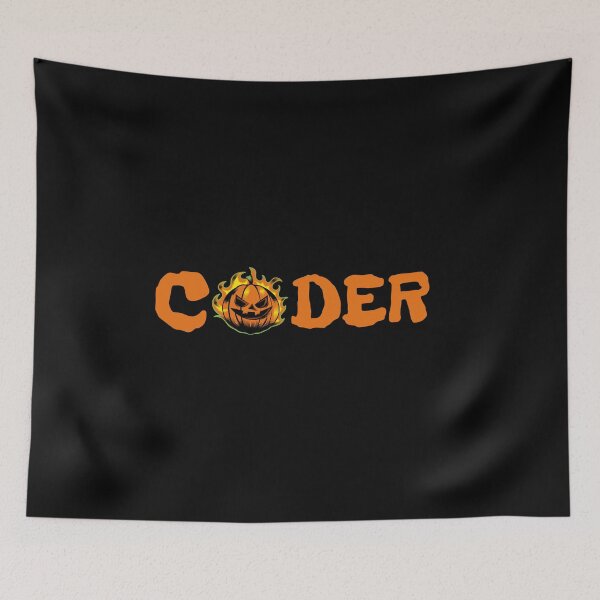 Item preview, Coder Halloween pumpkin design designed and sold by urban-symmetry.