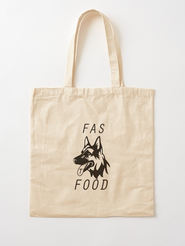 black dog tote