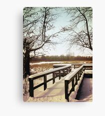 Wintertime At Sheldon Marsh - Overlook Canvas Print