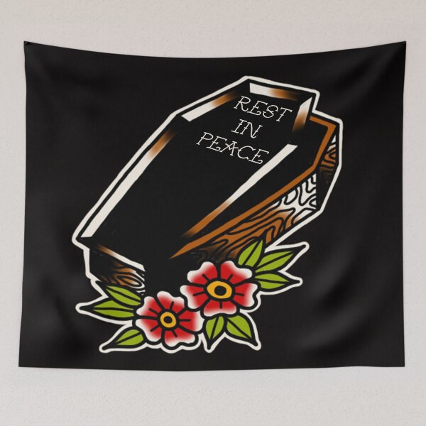 Item preview, coffin traditional tattoo2 designed and sold by rafaelwolf.
