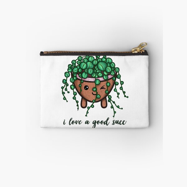 Item preview,  "I Love a Good Succ" SOLO 3 Succulent Babies - Cute Pun Plant Art  designed and sold by EmpressEyrie.
