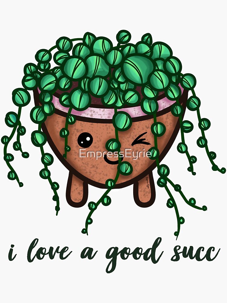 I Love a Good Succ SOLO 3 Succulent Babies - Cute Pun Plant Art