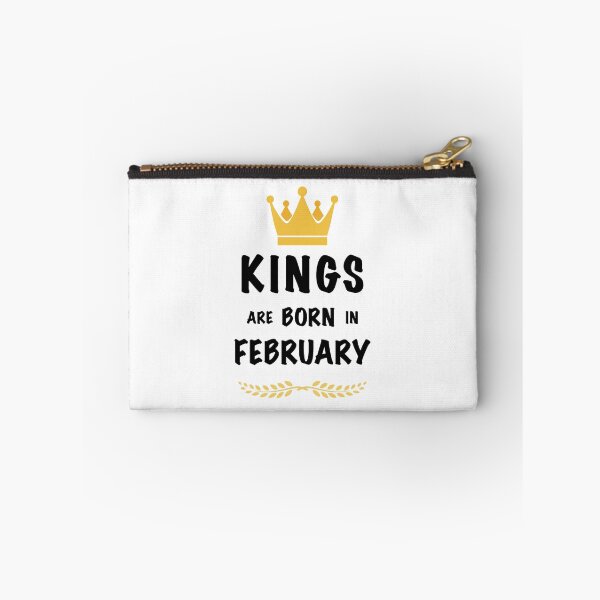 Item preview, Kings are born in February - Black/Gold designed and sold by trivella.