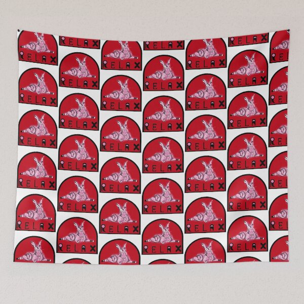 Item preview,  “Relax Rabbit” Red v1- funny - nature - geometric - cute - pink - animals designed and sold by BDLVandFriends.