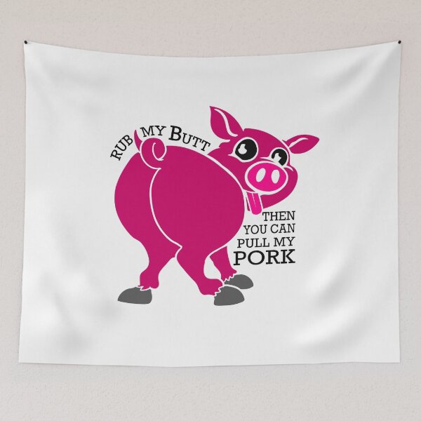 Item preview, Pig Tongue Ass Funny and Naughty Piglet Pull Pork designed and sold by tarek25.