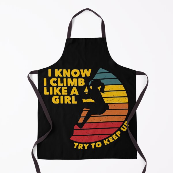Item preview, Climb Like a Girl Rock Climbing Bouldering Colorful designed and sold by Zeelicious Designs.