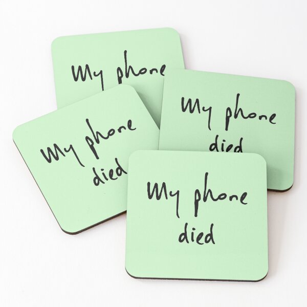 Item preview, My phone died white lie party designed and sold by Ahmira A.