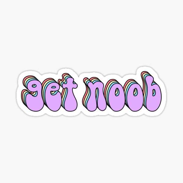 Get Noob Stickers Redbubble - try these roblox noob dab decal