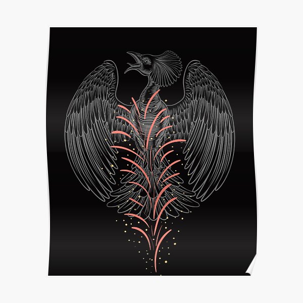 "Rise From The Ashes Phoenix" Poster For Sale By Garhoud | Redbubble