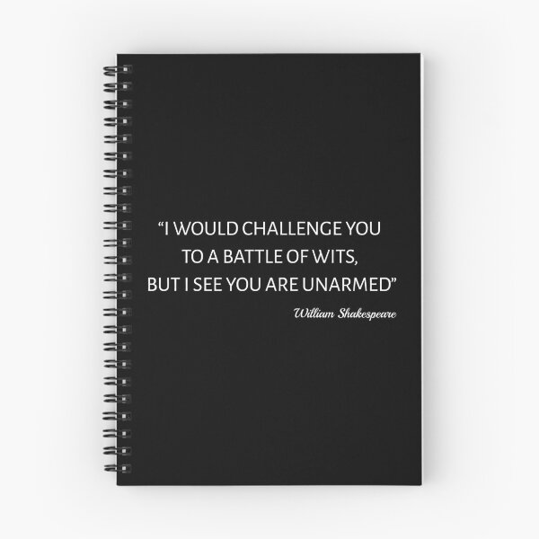 Item preview, Shakespeare Quote - Battle Of Wits designed and sold by Lemon Pepper.