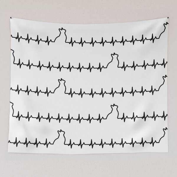 Item preview, Cat Heartbeat Pattern designed and sold by belly-e-luna.