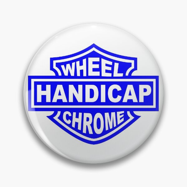 Item preview, Handicap; Wheel Chrome; Patch; Sign; designed and sold by StickerApe.