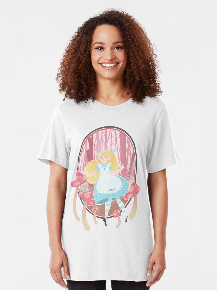 Alternate view of Alice's Wonders Slim Fit T-Shirt